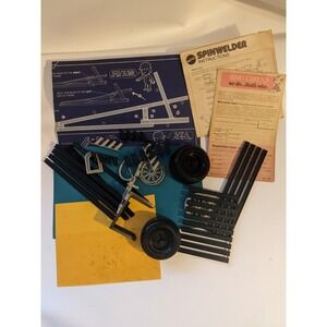 1974 Mattel Spinwelder Race Car Builder Replacement Parts Wheels Engine Exhaust